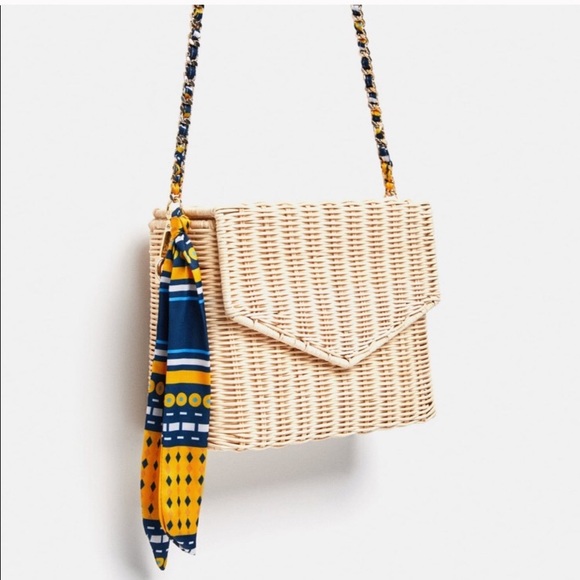 raffia crossbody bag